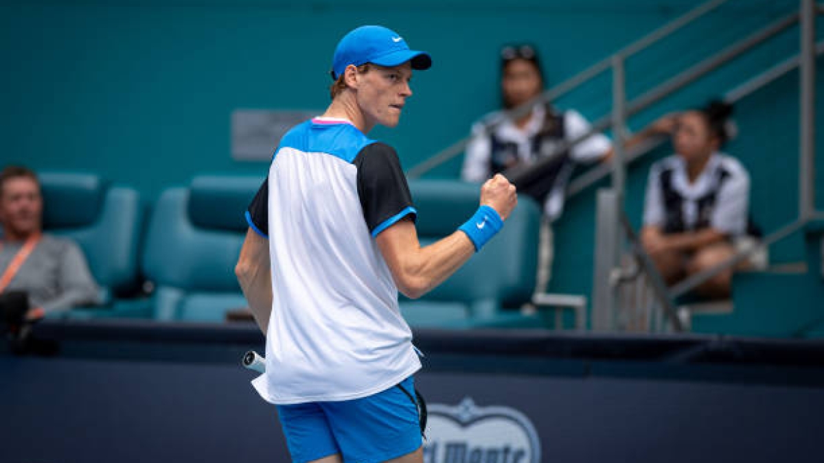 Jannik Sinner, sorprendido. Foto: gettyimages