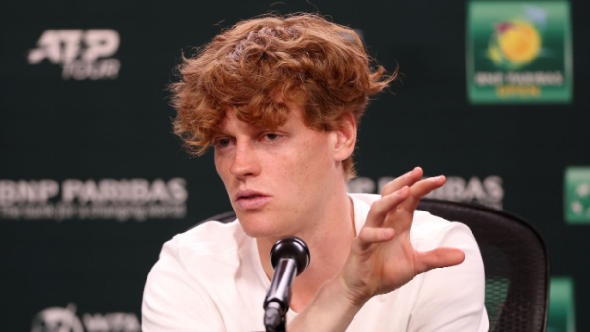 Jannik Sinner en el Media Day de Indian Wells 2024. Foto: Getty