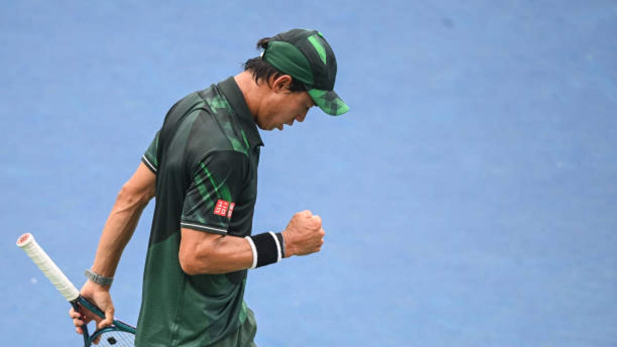 Kei Nishikori, motivación en Miami Open 2024. Foto: gettyimages