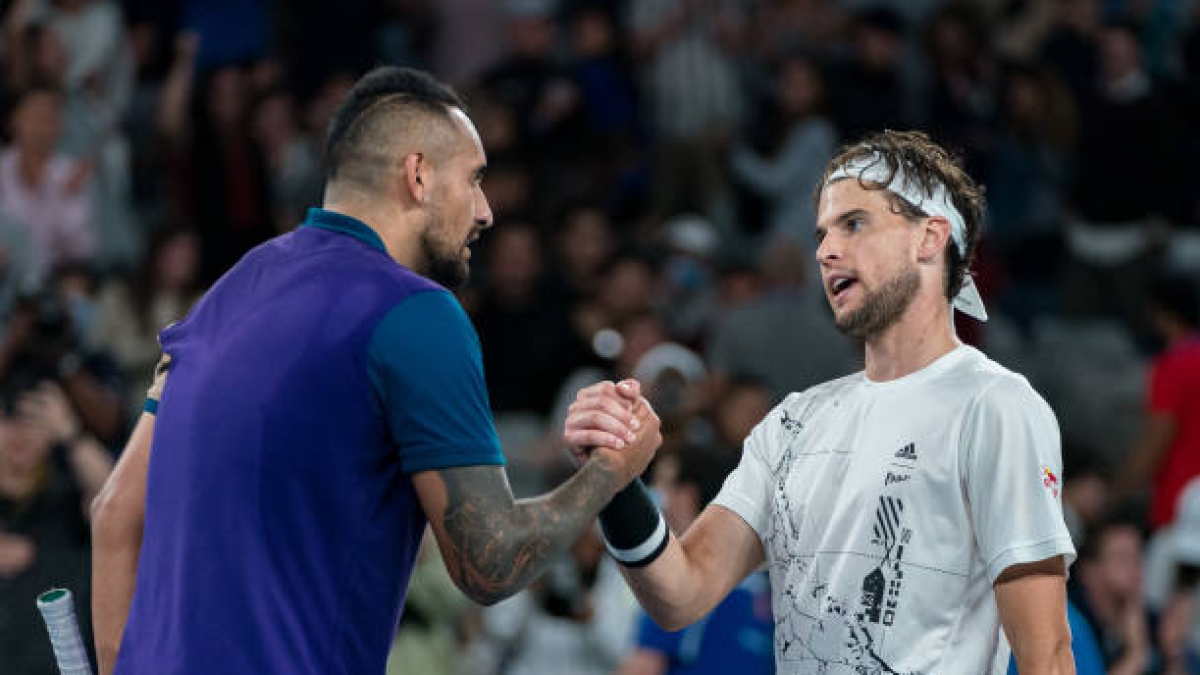 Mensaje de Kyrgios a Thiem. Foto: gettyimages