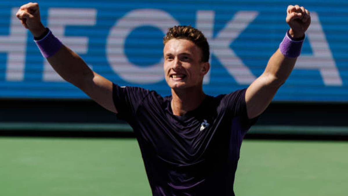Jiri Lehecka en Indian Wells 2024. Foto: getty
