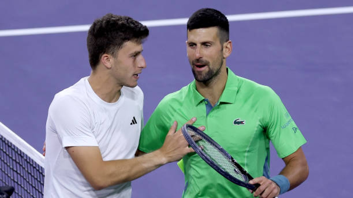 Luca Nardi, qué siente al ganar a Djokovic en Indian Wells 2024. Foto: gettyimages