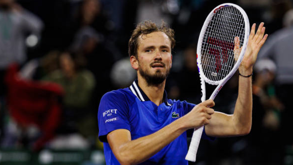 Daniil Medvedev en Indian Wells 2024. Foto: getty