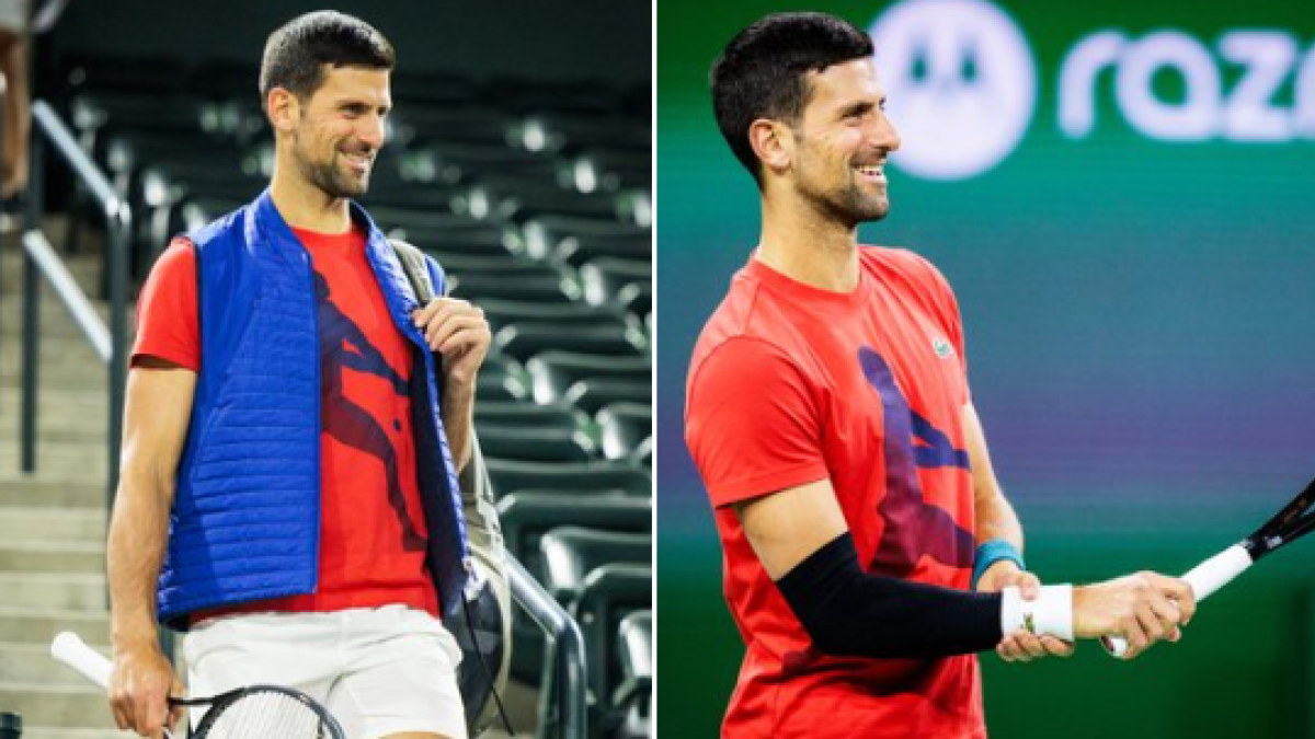 Novak Djokovic en Indian Wells 2024. Foto: Getty
