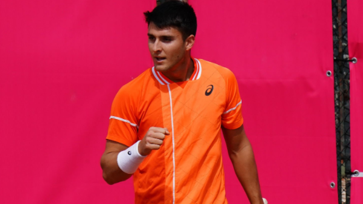 Pablo Llamas en el ATP Estoril 2024. Foto: Getty