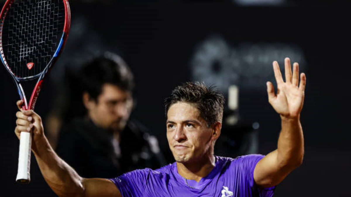 Sebastián Báez en el ATP de Santiago 2024. Foto: getty