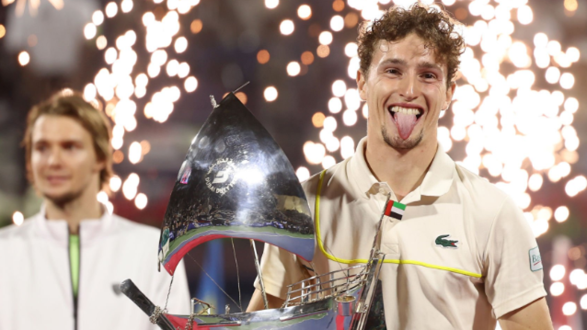 Ugo Humbert, ganador en el ATP Dubái 2024. Foto: Getty