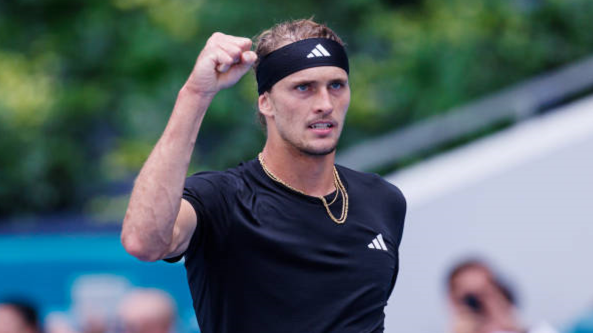 Alexander Zverev en el Miami Open 2024. Foto: getty