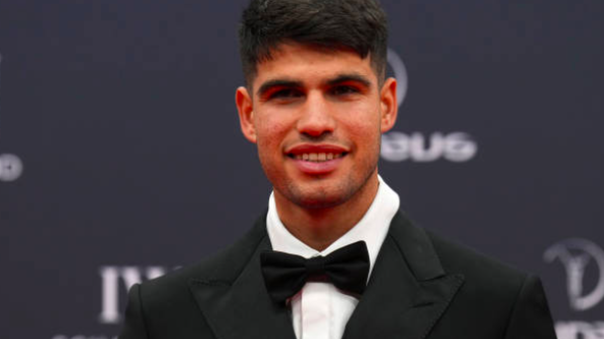 Carlos Alcaraz en la gala de los Premios Laureus. Fuente: Getty