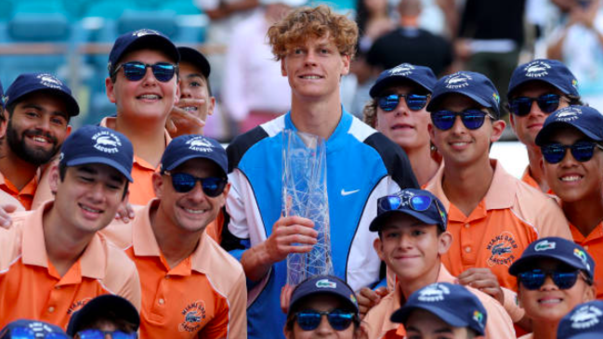 Jannik Sinner, vencedor del Miami Open 2024. Fuente: Getty