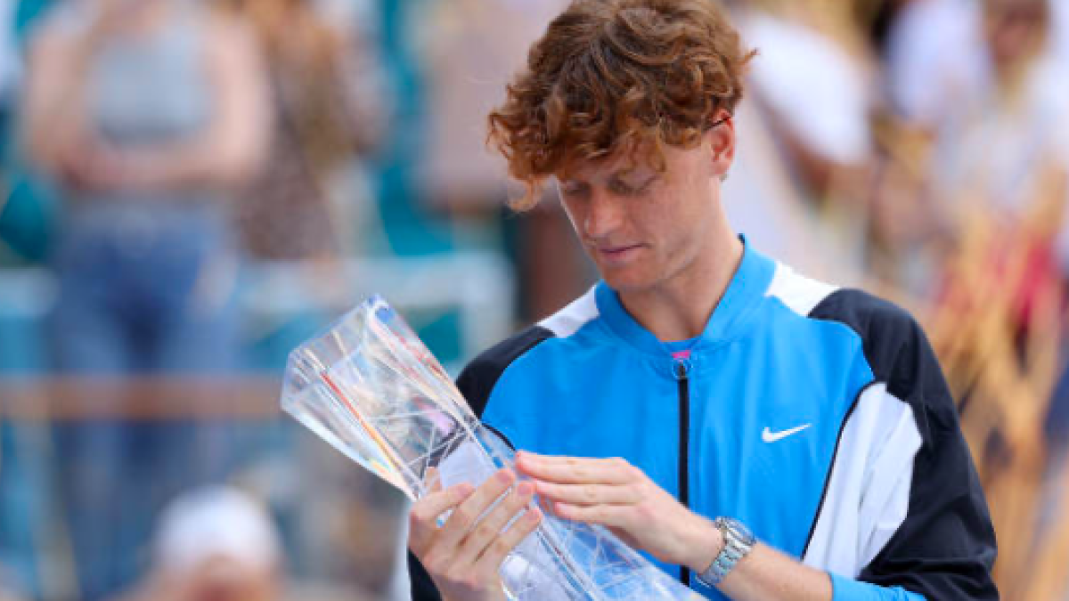 Jannik Sinner, nuevo campeón del Miami Open. Fuente: Getty
