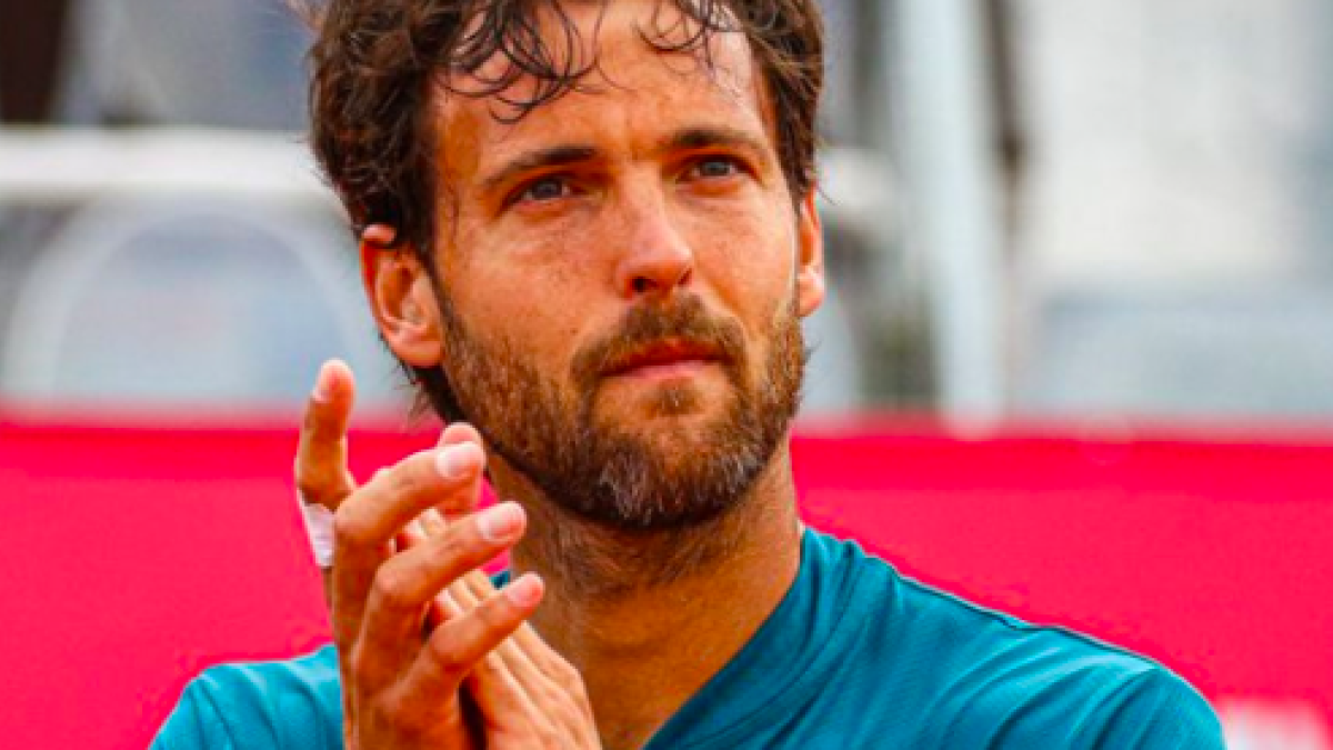 Joao Sousa en su retirada en Estoril. Fuente: Getty