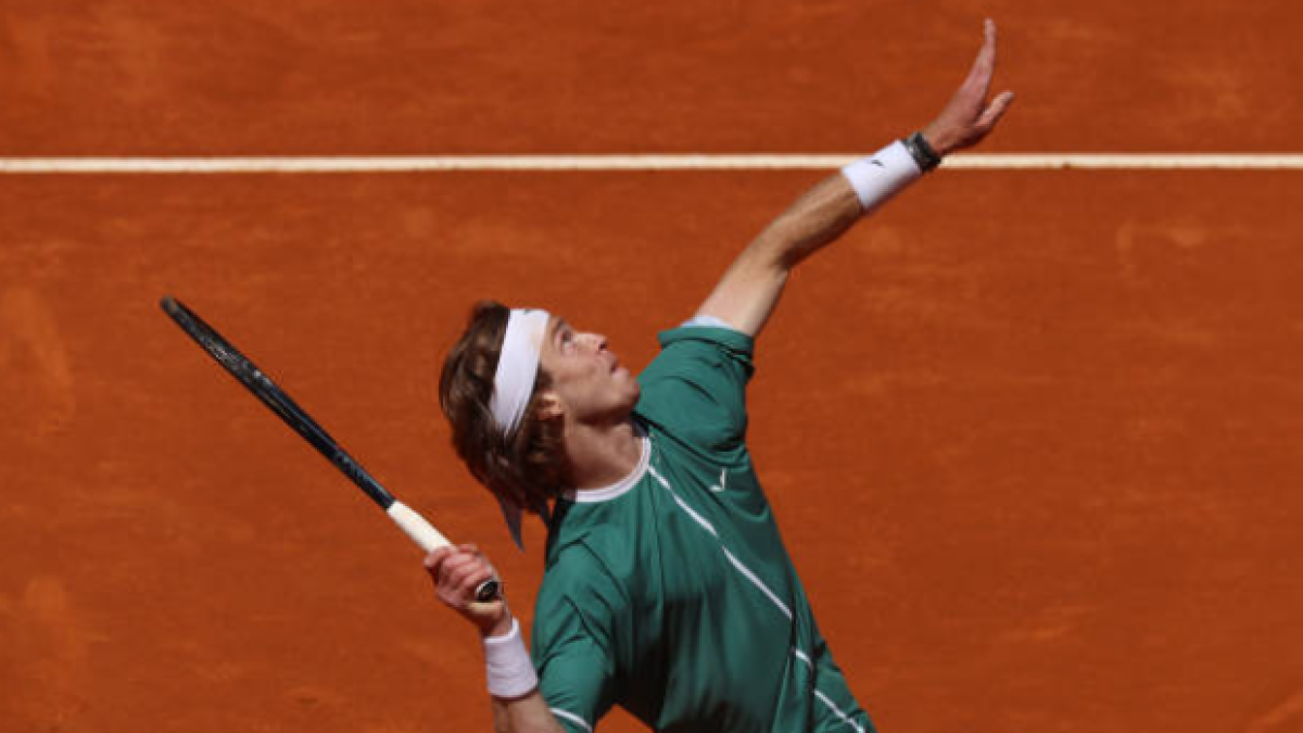 Rublev rinde a Davidovich en un duelo lleno de alternancias. Foto: Gettyimages