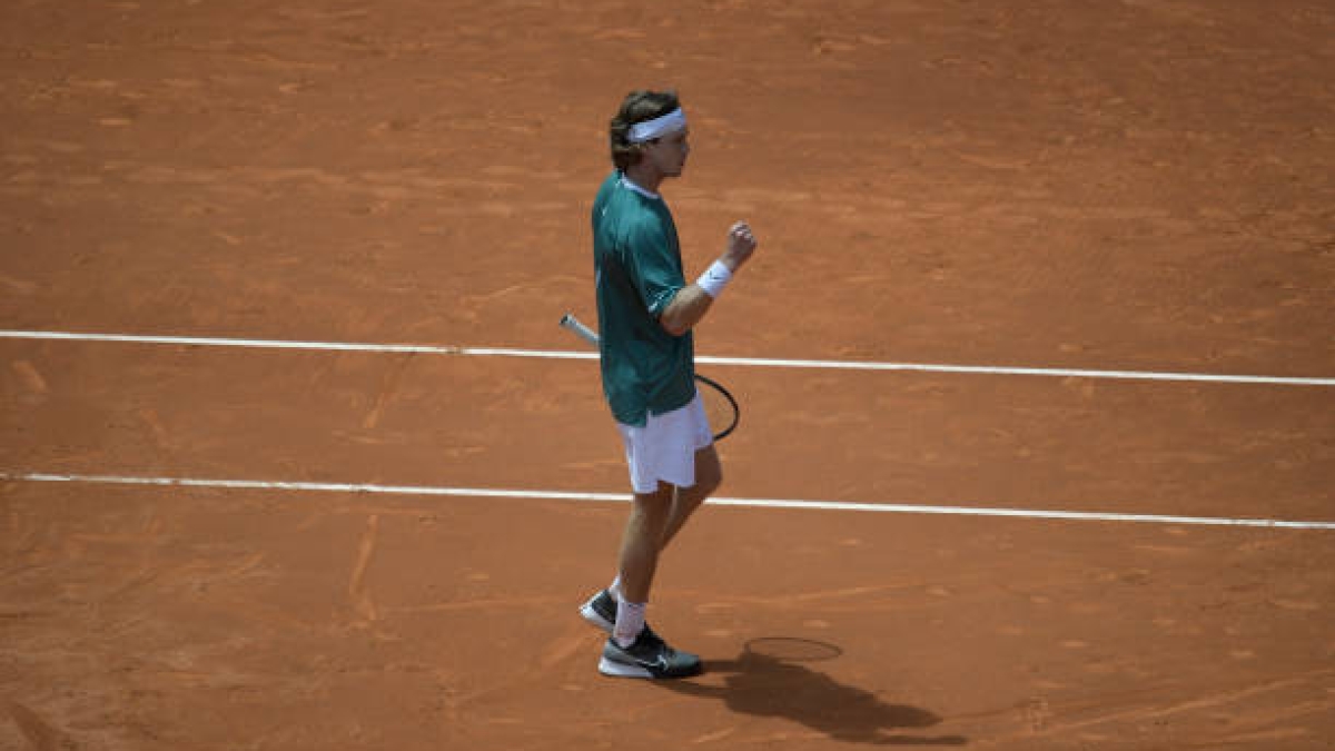Andrey Rublev, en Mutua Madrid Open 2024. Foto: gettyimages