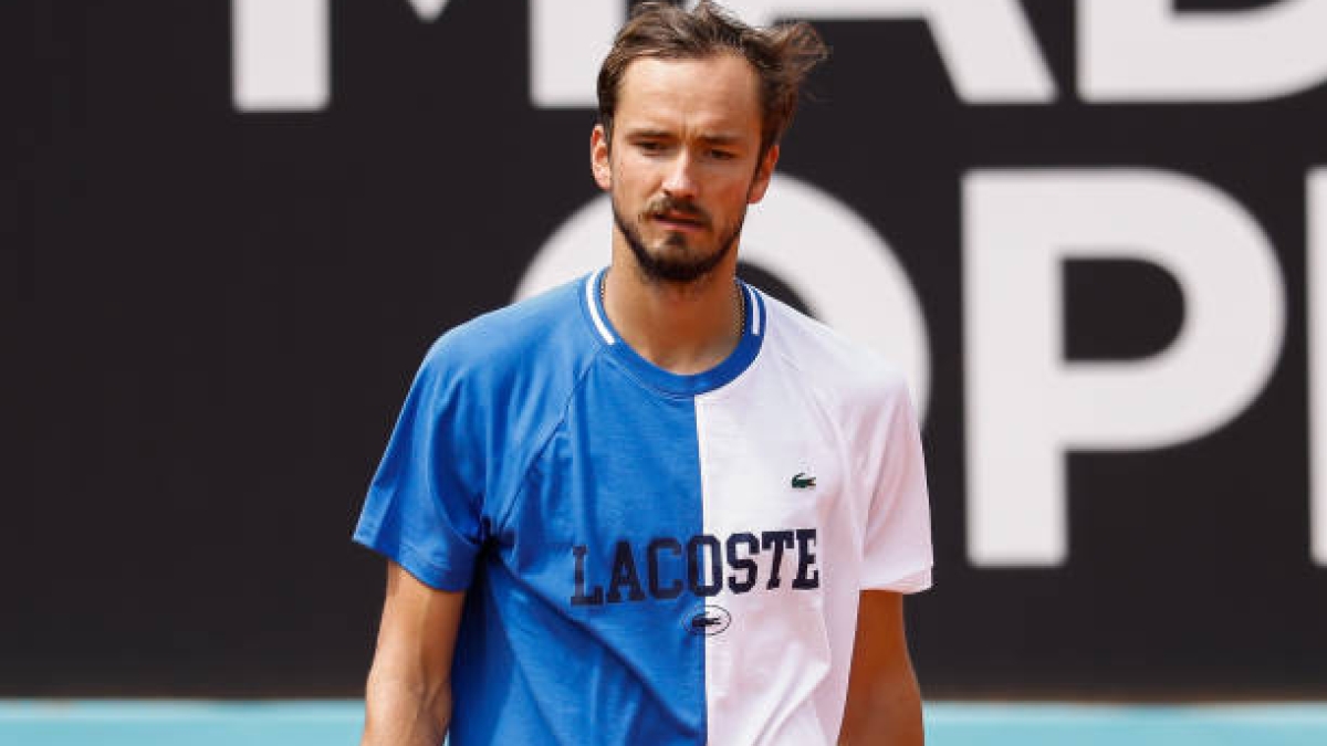 Daniil Medvedev en el Mutua Madrid Open 2024. Foto: Getty