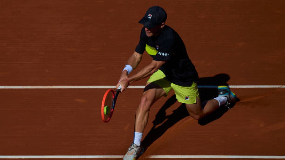 Diego Schwartzman, en Barcelona. Foto: gettyimages