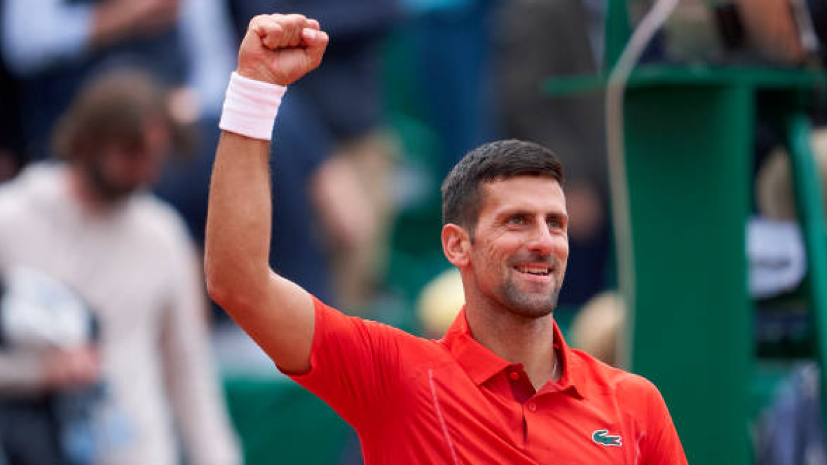 Novak Djokovic en el Masters 1000 de Montecarlo 2024. Foto: getty