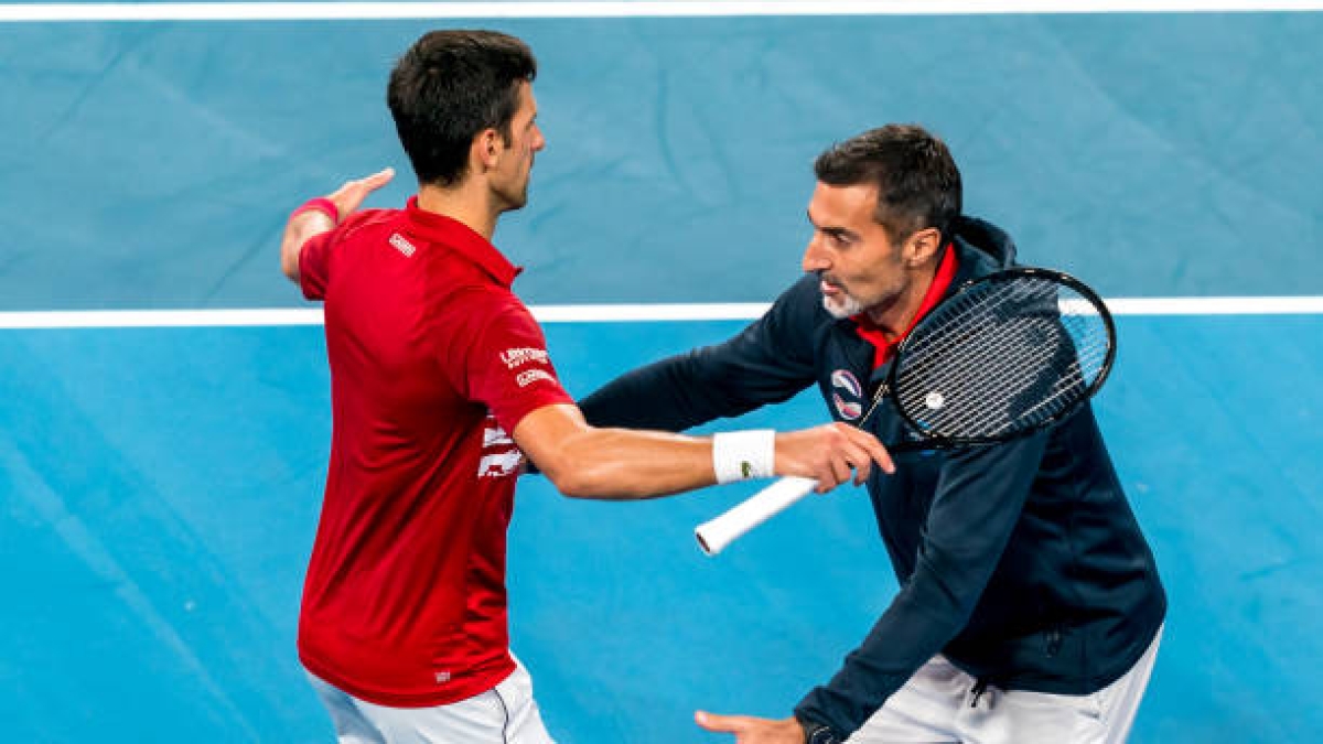 Djokovic, entrenador por Zimonjic. Foto: gettyimages
