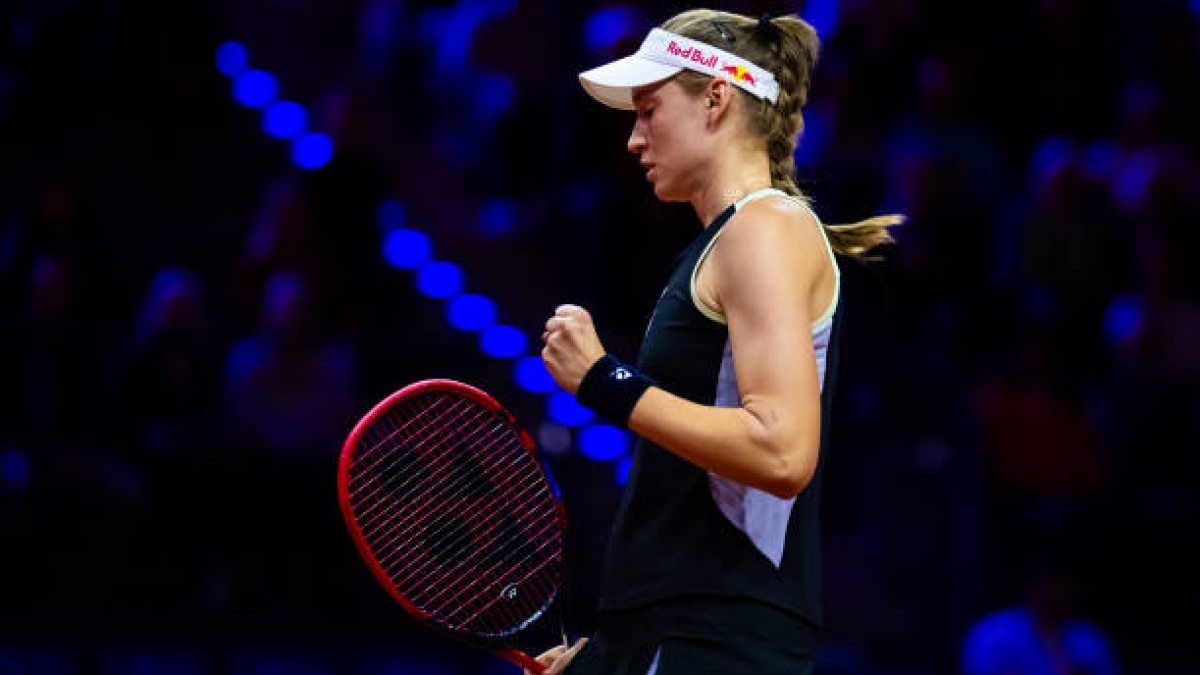 Elena Rybakina en el WTA Stuttgart 2024. Foto: Getty