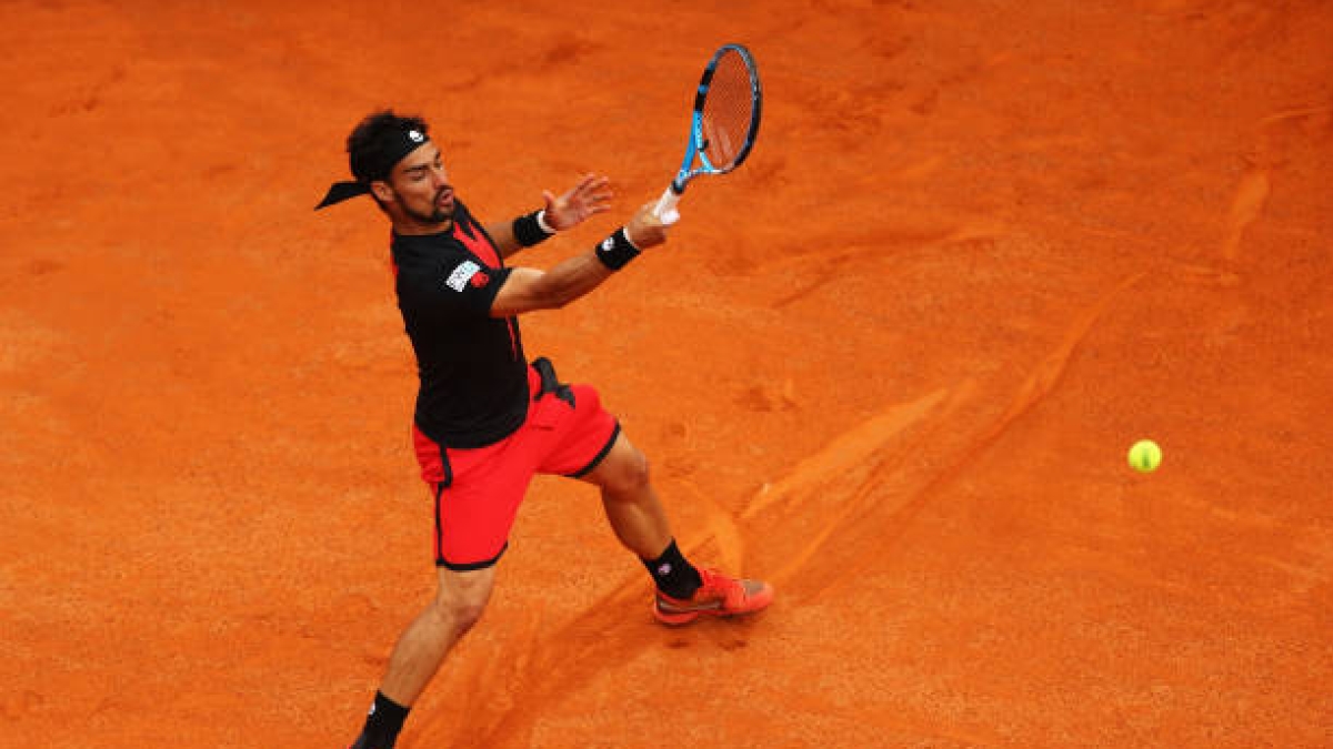 Fabio Fognini, en Marrakech. Foto: gettyimages