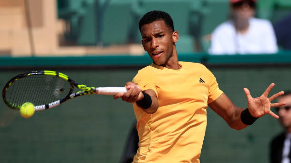 Félix Auger-Aliassime, en Montecarlo. Foto: gettyimages