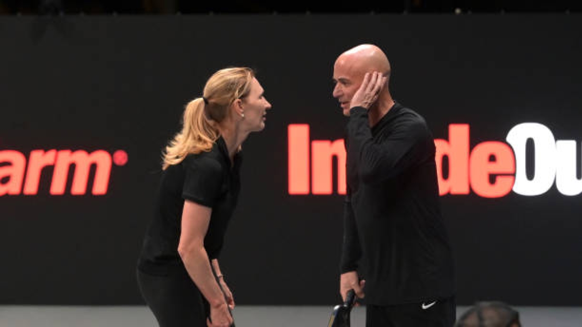 Graf y Agassi. Foto: gettyimages