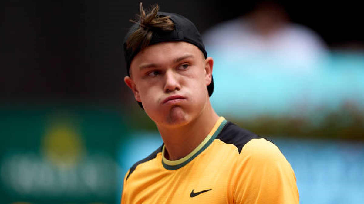 Holger Rune en el Mutua Madrid Open 2024. Foto: getty