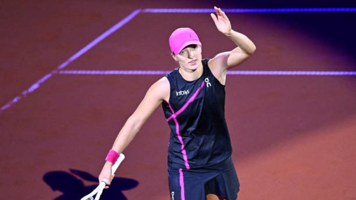 Iga Swiatek en el WTA Stuttgart 2024. Foto: Getty