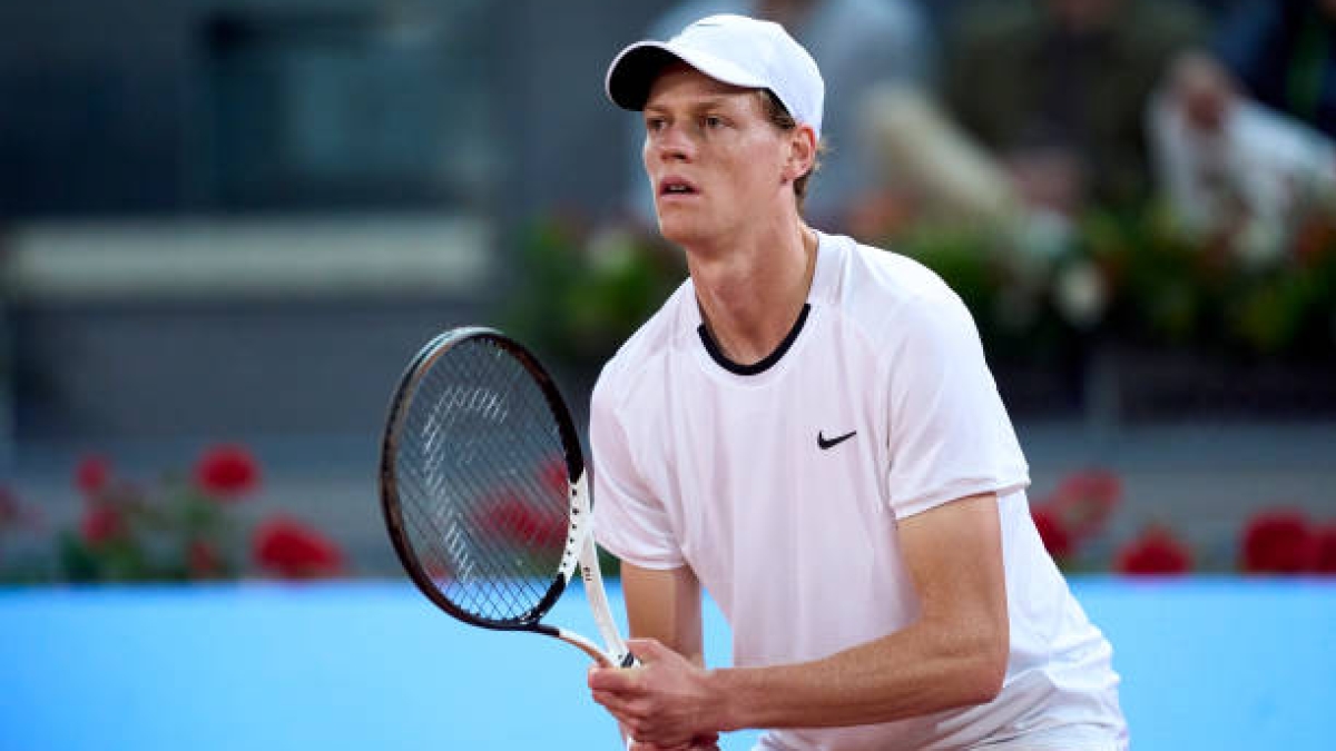 Jannik Sinner en el Mutua Madrid Open 2024. Foto: Getty
