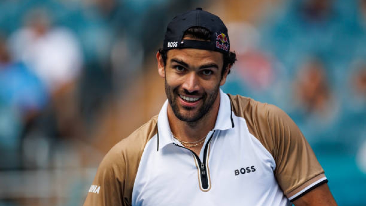 Matteo Berrettini, en Marrakech. Foto: gettyimages