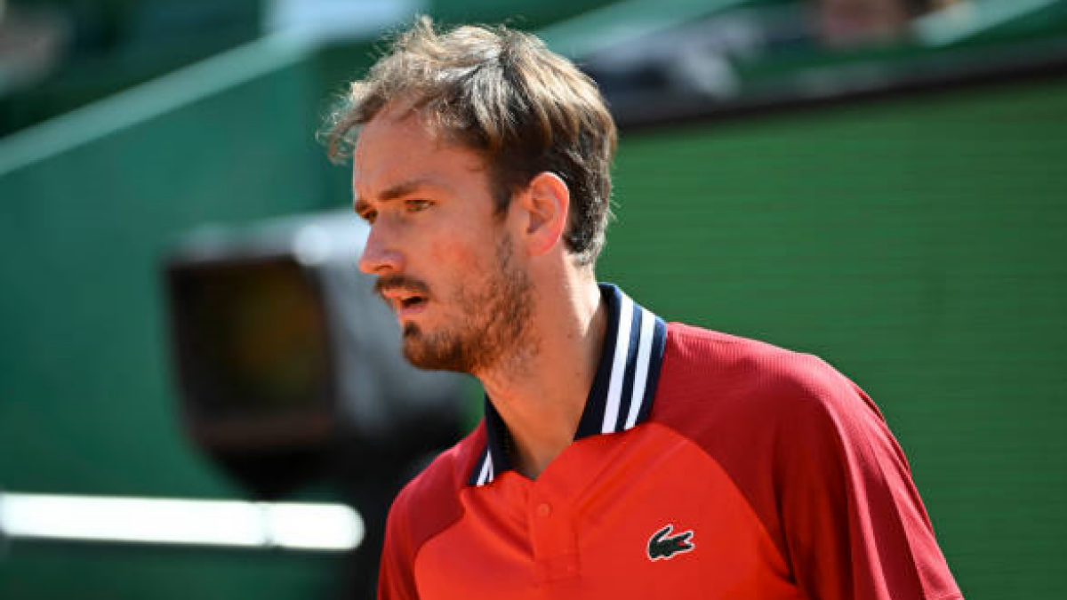 Daniil Medvedev en el Masters 1000 de Montecarlo 2024. Foto: getty