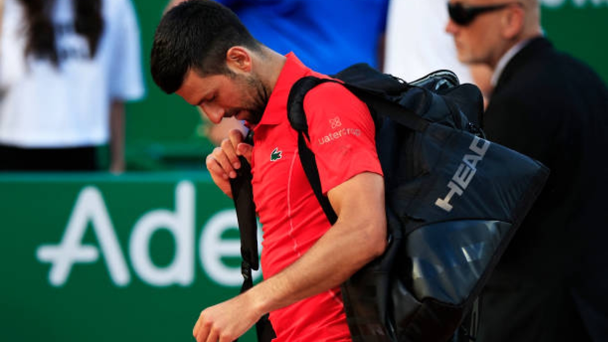 Novak Djokovic en el ATP Masters 1000 de Montecarlo 2024. Foto: Getty