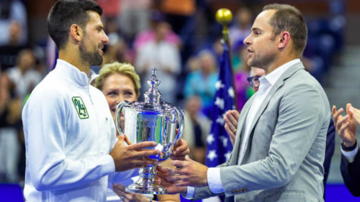 Novak Djokovic y Andy Roddick en el US Open. Fuente: Getty