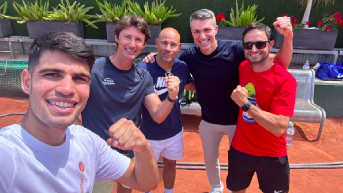 Carlos Alcaraz antes de viajar a Roland Garros 2024. Fuente: IG