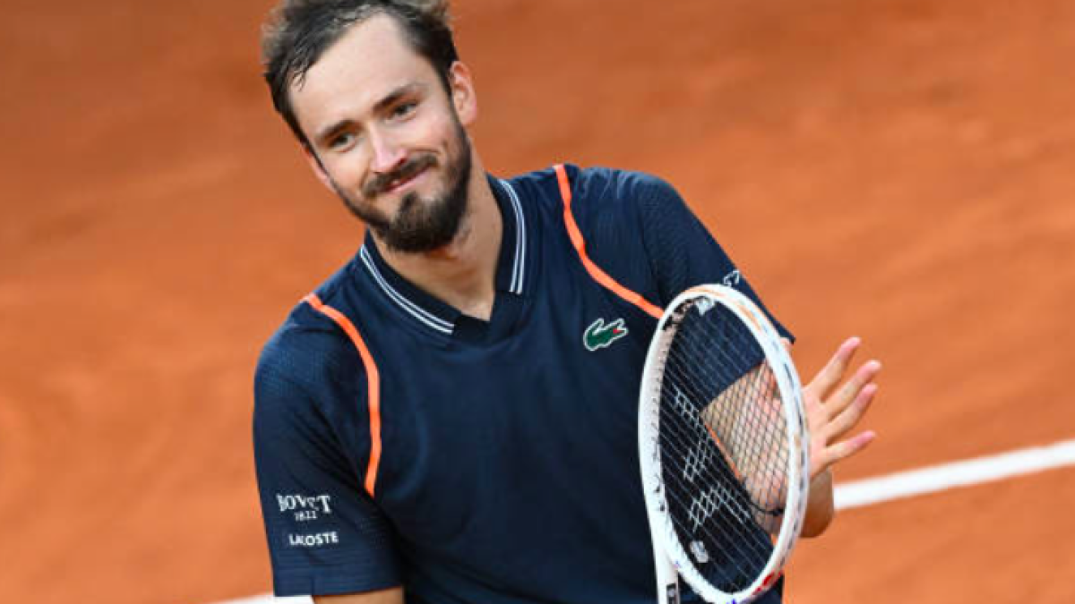 Daniil Medvedev, listo para debutar en Roma. Fuente: Getty