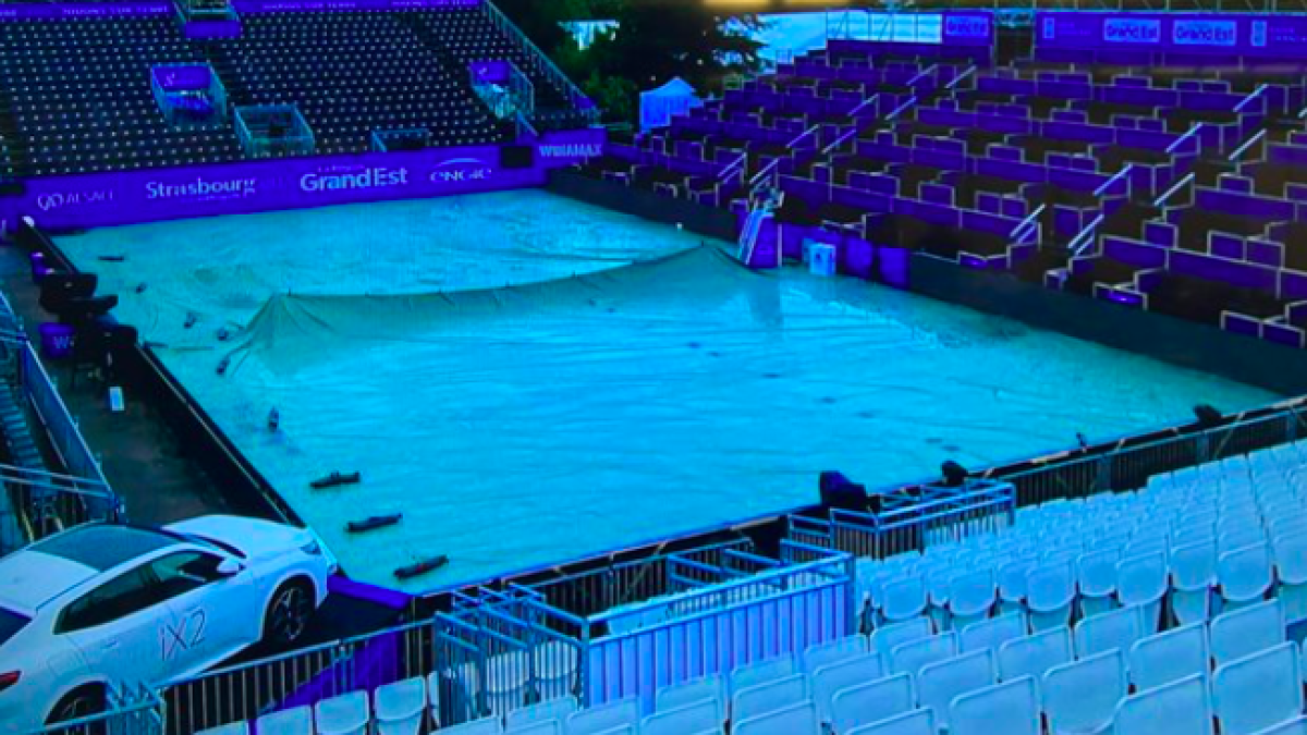 La lluvia cancela la jornada en Estrasburgo.