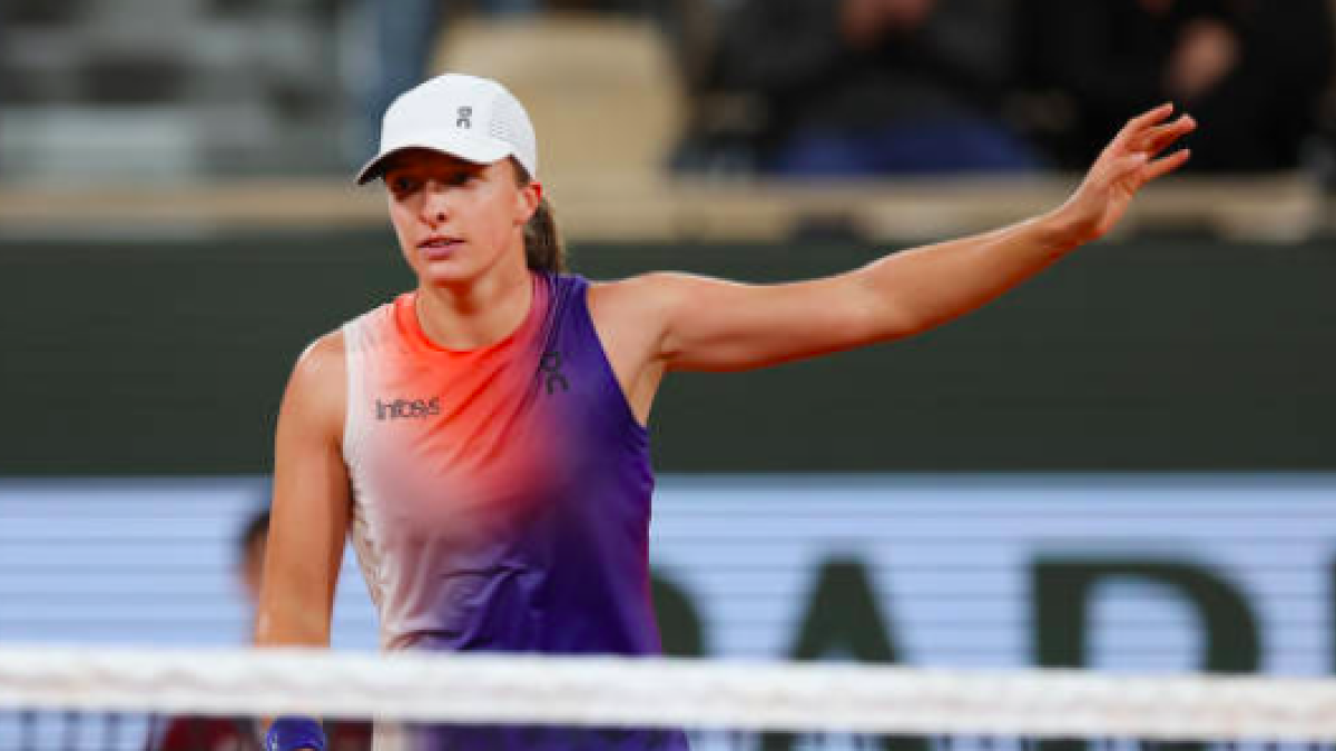 Iga Swiatek en Roland Garros 2024. Fuente: Getty