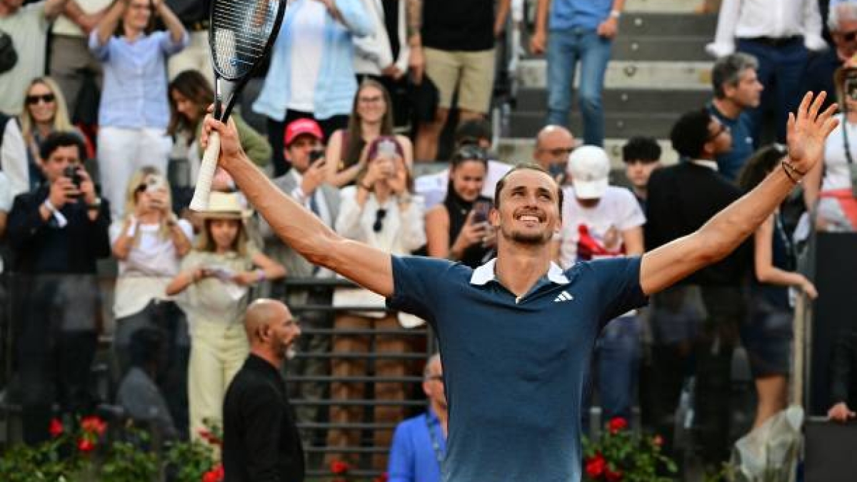 Alexander Zverev en el ATP Roma 2024. Foto: Getty