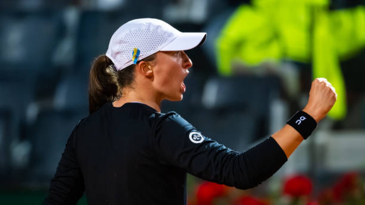 Iga Swiatek, en Roma. Foto: gettyimages