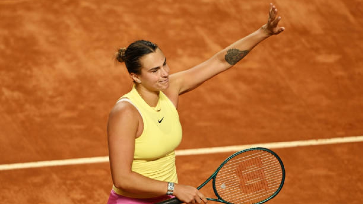 Aryna Sabalenka, adaptación a Roma. Foto: gettyimages