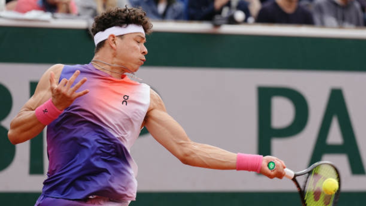 Ben Shelton, en Roland Garros 2024. Foto: gettyimages