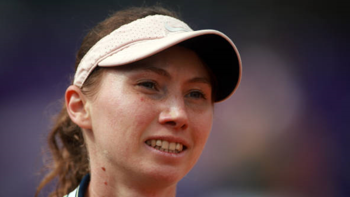 Cristina Bucsa en el WTA de Estrasburgo 2024. Foto: getty