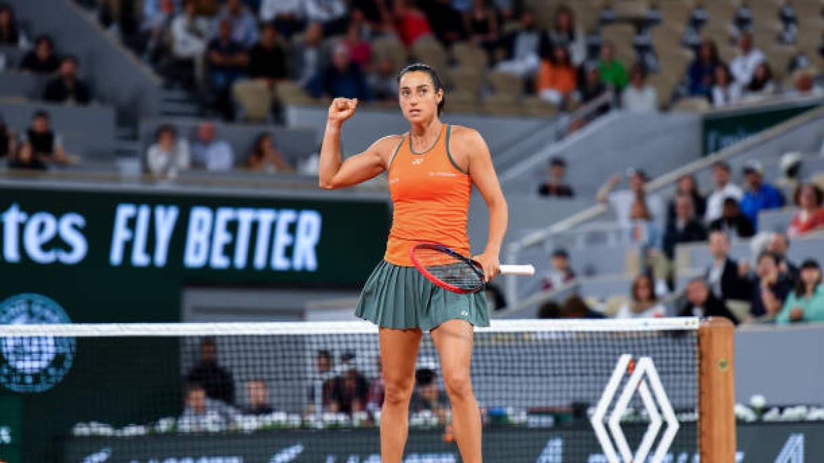 Caroline García, en Roland Garros 2024. Foto: gettyimages