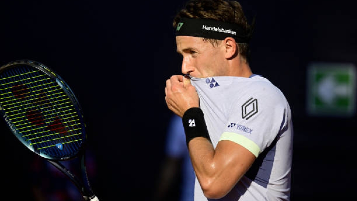 Casper Ruud en el ATP Roma 2024. Foto: Getty