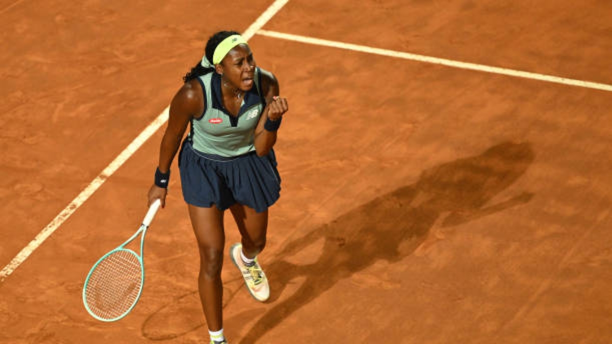 Coco Gauff en el WTA Roma 2024. Foto: Getty