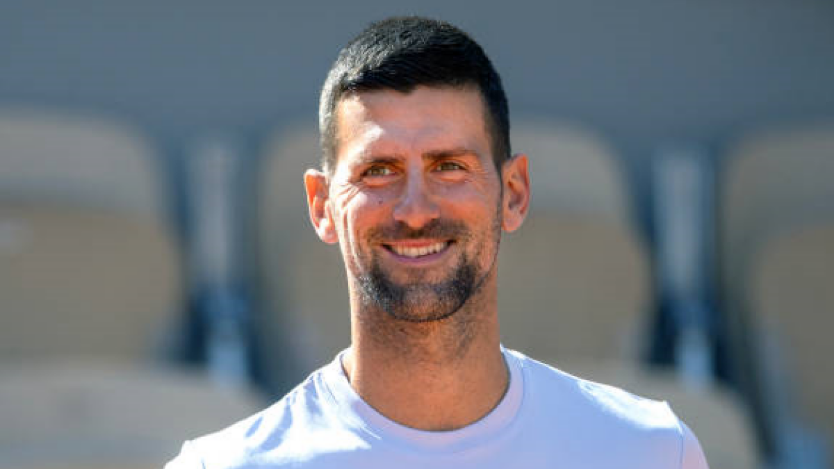 Novak Djokovic en Roland Garros 2024. Foto: getty