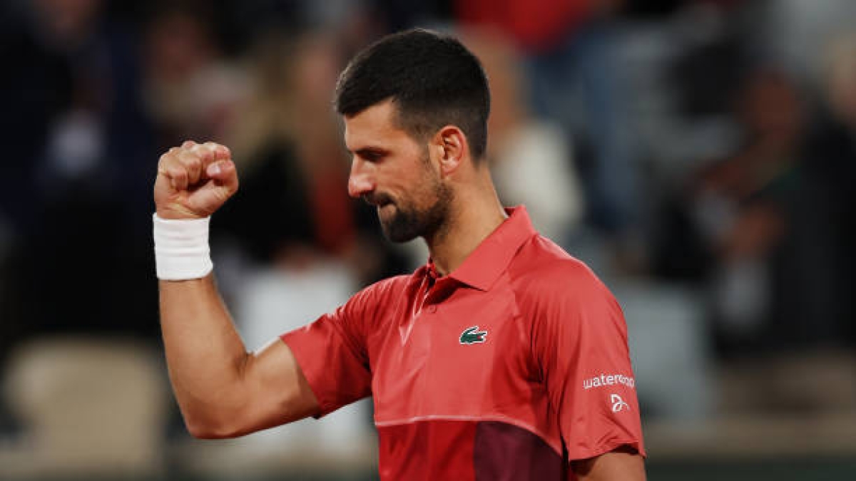 Novak Djokovic, en Roland Garros 2024. Foto: gettyimages