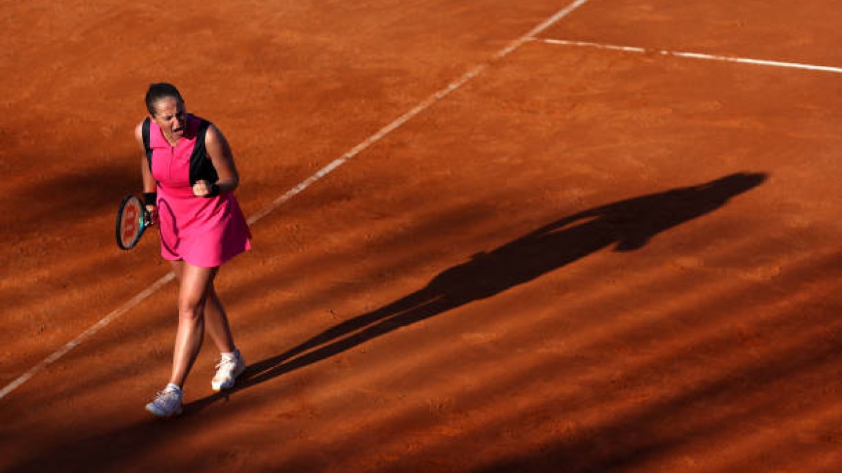 Jelena Ostapenko gana a Sorribes en Roma. Foto: gettyimages