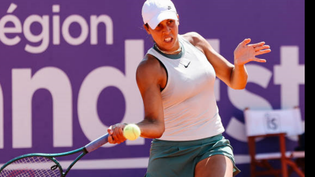 Madison Keys en el WTA de Estrasburgo 2024. Foto: getty