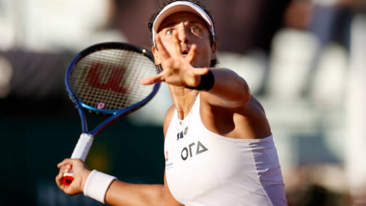 Mayar Sherif en el WTA Rabat 2024. Foto: Getty